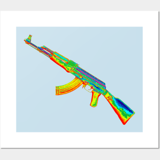 AK47 Rainbow Posters and Art